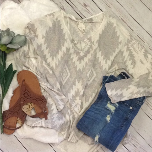 Blu Pepper Tops - Blu pepper oversized scoop neck tunic